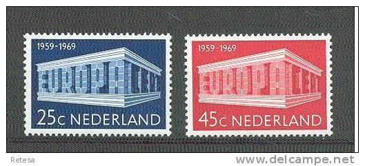 NEDERLAND  EUROPA ZEGELS 1969  ** - 1969