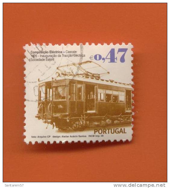 Timbre Oblitéré Used Stamp Sêlo Carimbado Sello Estampado Composição Eléctrica Cascais 1926 0,47 Eur PORTUGAL 2008 - Gebraucht