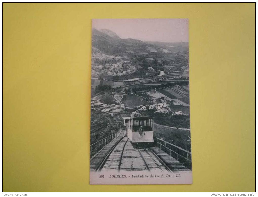 65 LOURDES FUNICULAIRE DU PIC DE JER BLEUTEE - Funicular Railway