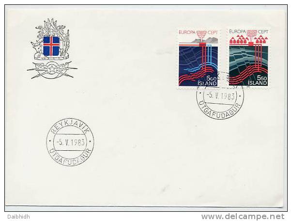 ICELAND 1983 Europa FDC.  Michel 598-99 - FDC