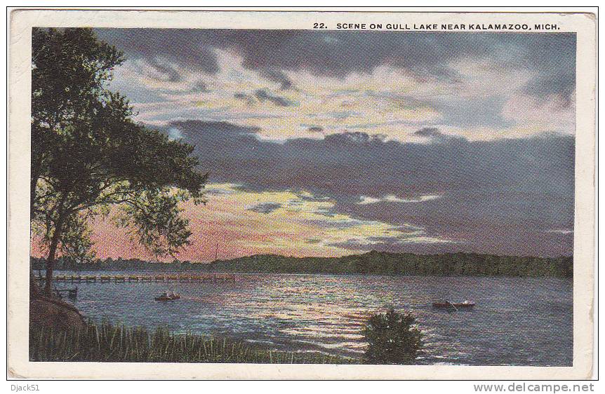 22. SCENE ON GULL LAKE NEAR KALAMAZOO, MICH. - Other & Unclassified