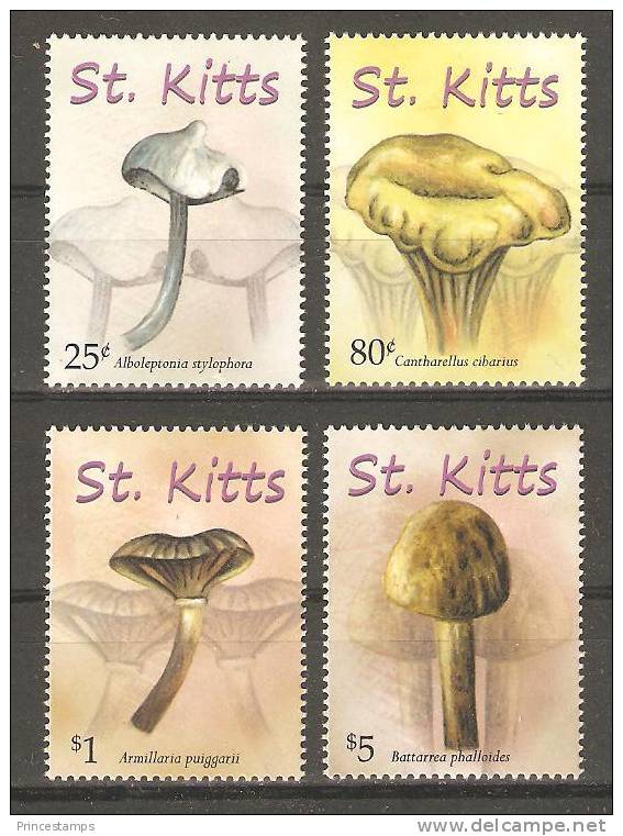 St. Kitts (2010) - Set -   /  Setas - Pilze - Mushrooms - Champignons - Fungi - Funghi