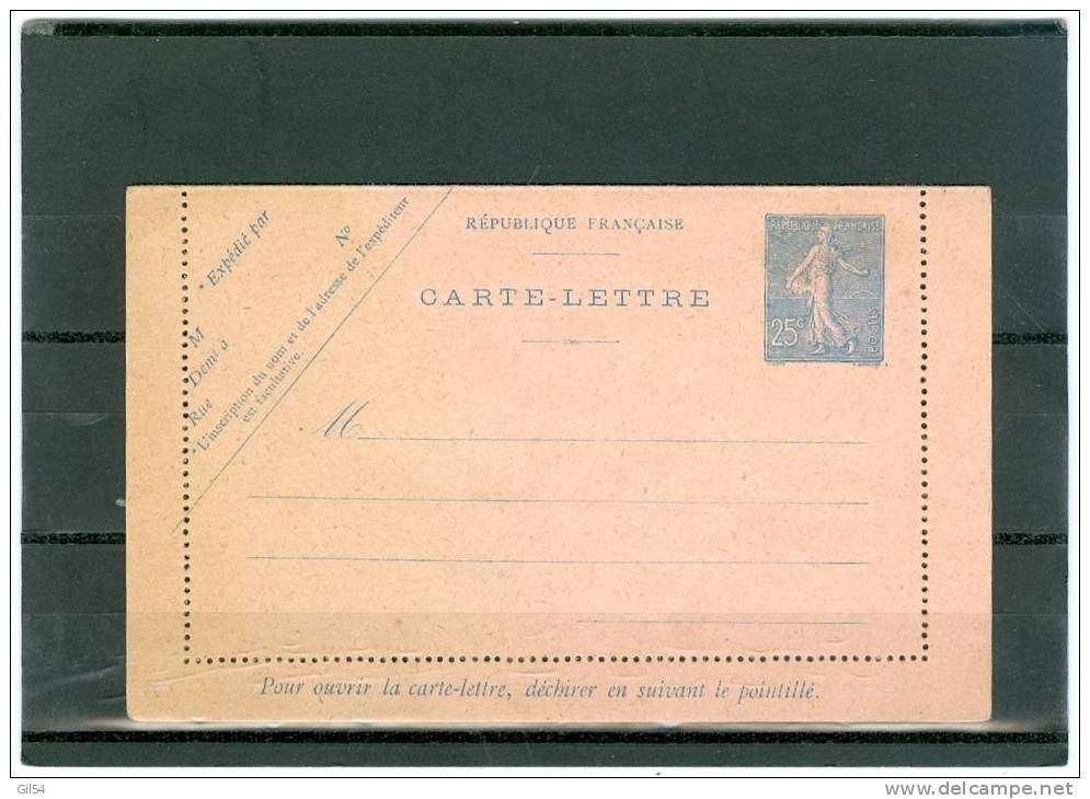 Carte Lettre Yvert N° 267 , Neuve  , LO63 - Cartes-lettres