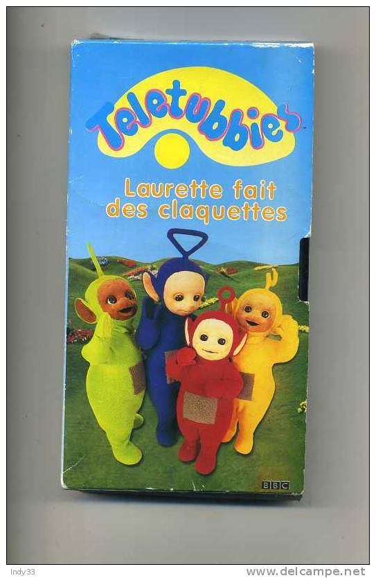 CASSETTE VIDEO TELETUBBIES . LAURETTE FAIT DES CLAQUETTES . BBC 1999 - Familiari