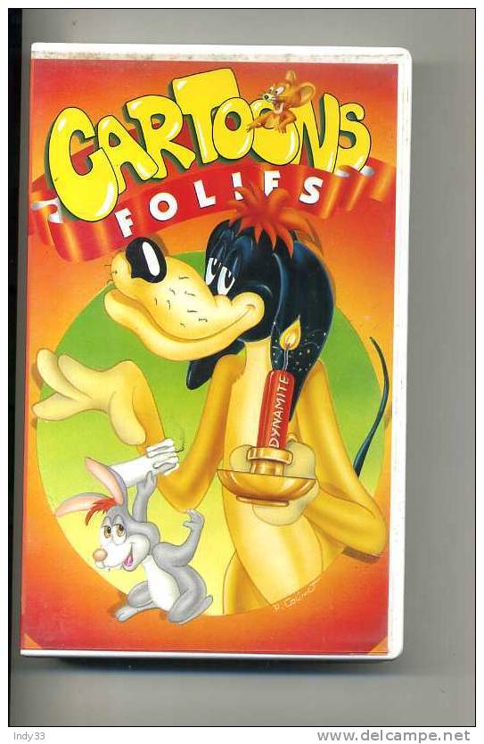 CASSETTE VIDEO CARTOONS FOLIES . - Cartoons