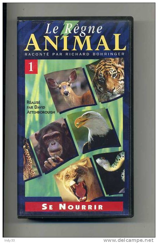 CASSETTE VIDEO LE REGNE ANIMAL N°1 . SE NOURRIR - Documentaire