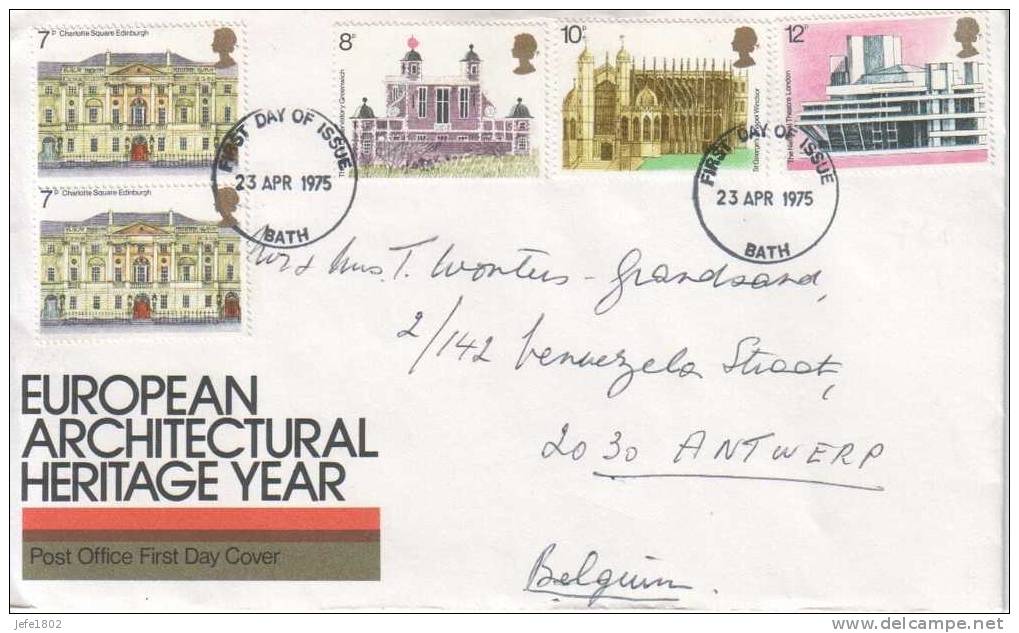 Great-Britain - European Architectural Heritage Year - 1971-1980 Decimal Issues