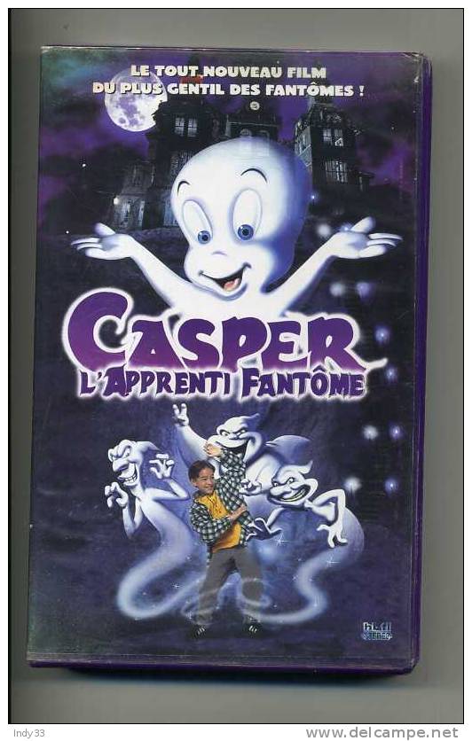 CASSETTE VIDEO CASPER L´APPRENTI FANTÔME . 1997 - Dibujos Animados