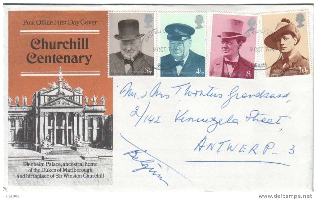 Great-Britain - Churchill Centenary - 1971-1980 Dezimalausgaben