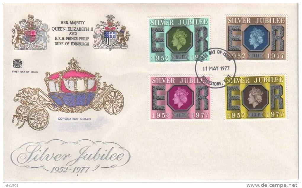 Great-Britain - Silver Jubilee 1952-1977 - 1971-1980 Em. Décimales