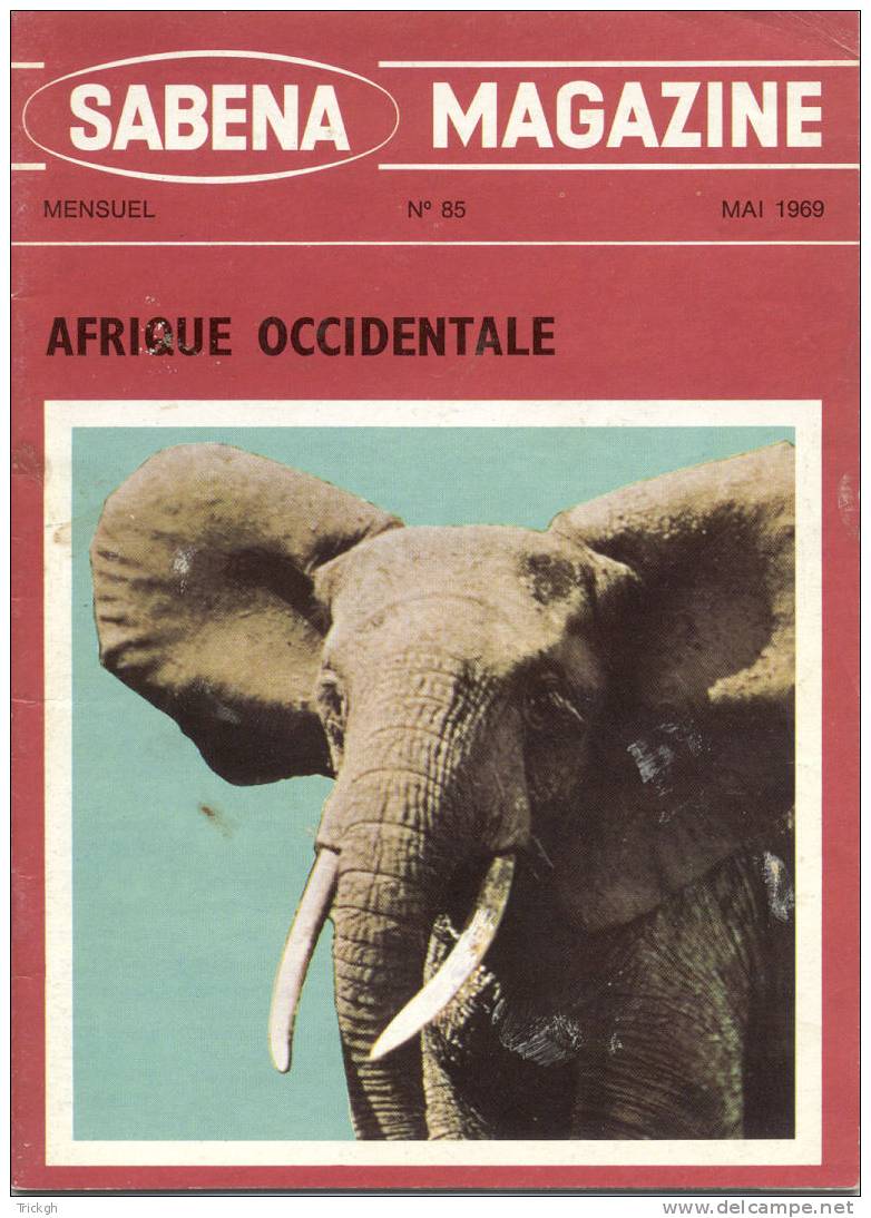 Sabena Magazine Mai 1969 Afrique Occidentale - Aardrijkskunde