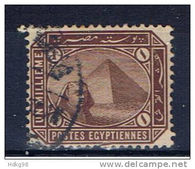 ET+ Ägypten 1888 Mi 36 Pyramiden - 1866-1914 Khedivato Di Egitto