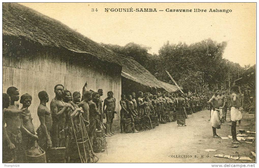 N´GOUNIE-SAMBA - Caravane Libre Ashango, Extraordinaire Animation ! TBE, Neuve, 2 Scans - Gabon