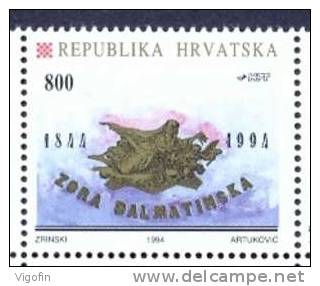 HR 1994-270 150A°NEWSWEEK "ZORA DALMATINSKA", CROATIA-HRVATSKA, 1v, MNH - Kroatien