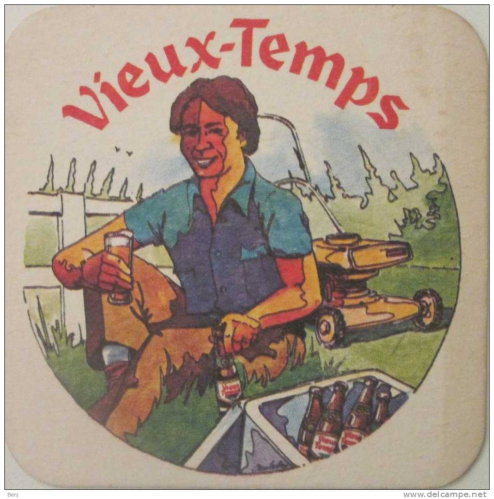 Sous-bock VIEUX-TEMPS Homme Jardinier Tondeuse (R) - Beer Mats