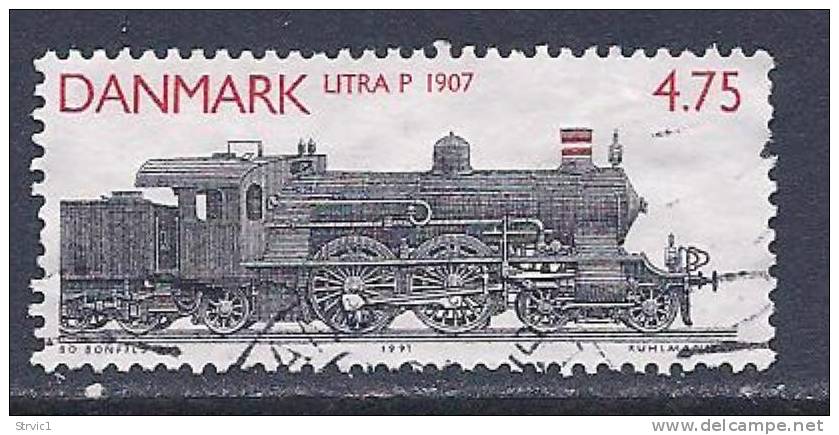 Denmark, Scott # 935 Used Locomotive, 1991 - Used Stamps