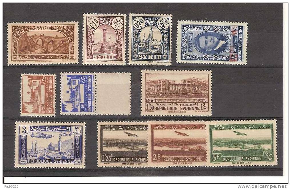 SYRIE / Lot 11 Timbres Neufs** Dont 4 Poste Aérienne - Syrie