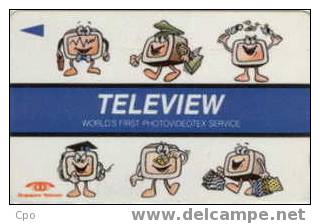 # SINGAPORE 4STEB Teleview  Photovideotex 2 Landis&gyr   Tres Bon Etat - Singapore