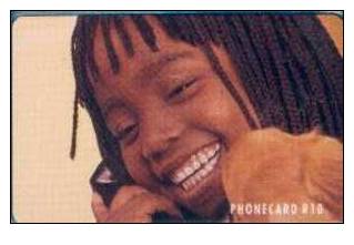 # SOUTH_AFRICA TNAN Laughing Girl 10 Gpt   Tres Bon Etat - Afrique Du Sud