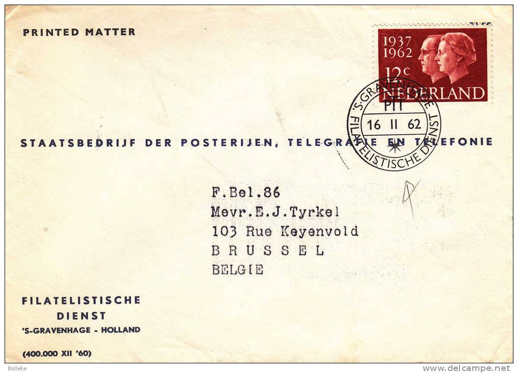 Pays Bas - Lettre De 1962 - Oblitération Spéciale - Storia Postale