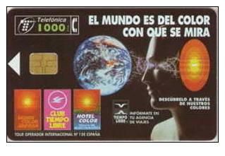 # SPAIN PU130 El Mundo Es Del Color 1000 Orga 04.97 Tres Bon Etat - Other & Unclassified
