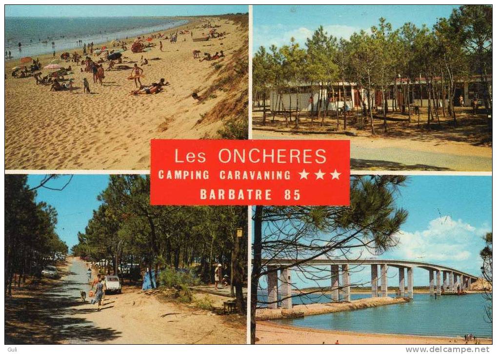 [85] Vendée-Ile De Noirmoutier-BARBATRE-Camping Caravaning "Les ONCHERES" Multi Vues (auto Voiture Citroen 2 )*PRIX FIXE - Ile De Noirmoutier