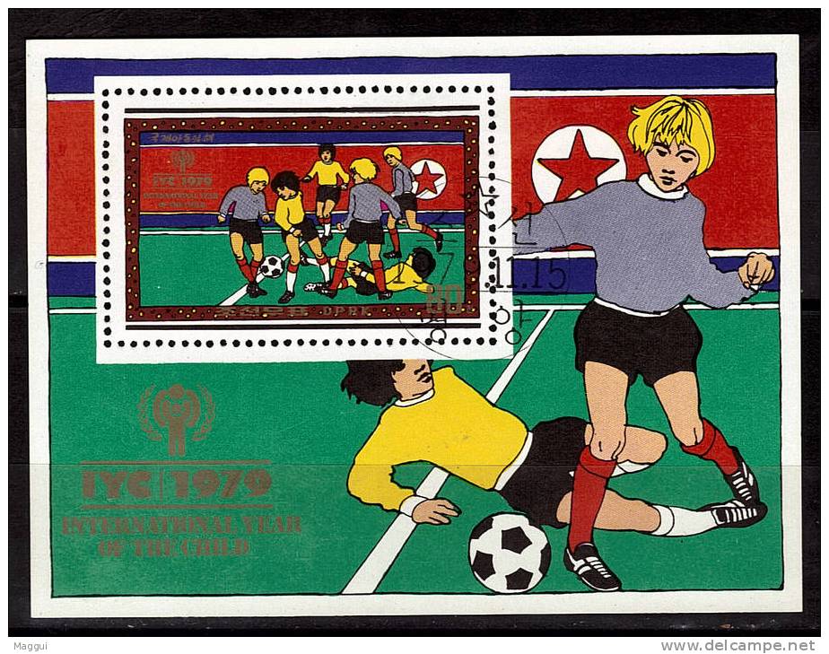 COREE DU NORD     BF (1979)  Oblitere     Football  Soccer Fussball - Used Stamps