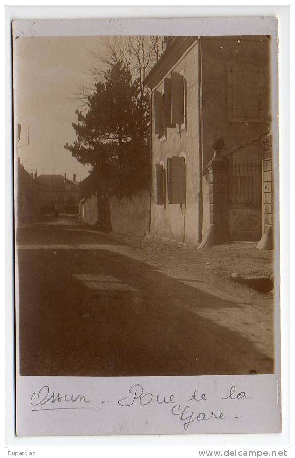 65 - Hautes Pyrénées /  Carte Photo  D' OSSUN : Rue De La Gare - Ossun