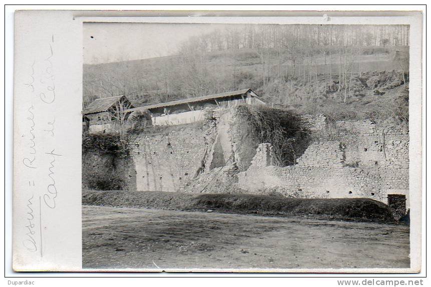 65 - Hautes Pyrénées /  Carte Photo  D´ OSSUN : Ruines Du Camp De César. - Ossun