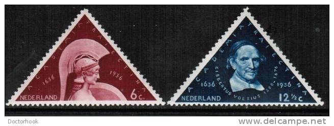 NETHERLANDS   Scott #  204-5*  VF MINT LH - Unused Stamps