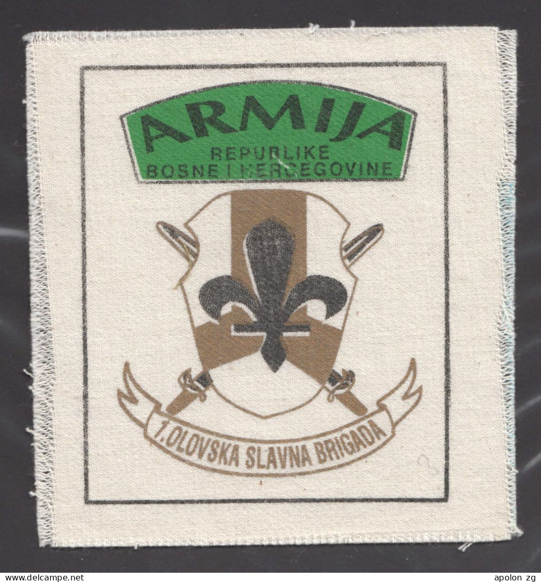 BOSNIA ARMY - 1ST FAMOUS BRIGADE OF OLOVO ,WAR 1991-1995 * Very Rare Patch ! - Patches