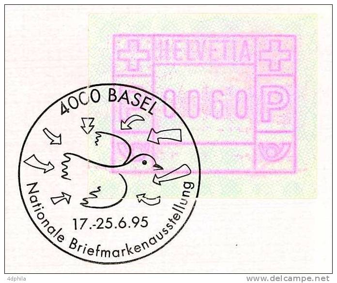 Suisse * ATM Type 2 * Enveloppe Expo Nationale 1995 - Francobolli Da Distributore