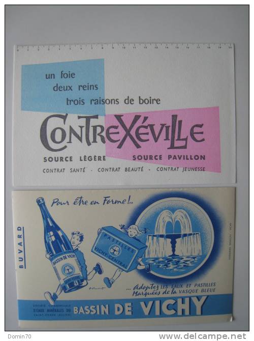 Buvards Vichy Pastilles Contrexéville Source Pavillon - Collections, Lots & Series