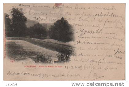 Longuyon "Ecluse Du Moulin Du Picon"1903 (carte Précurseur) - Longuyon