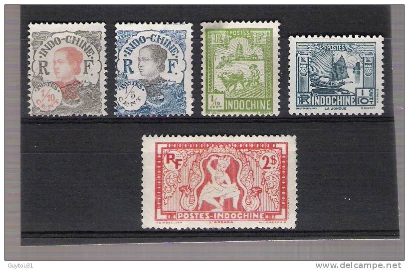 Indochine : 96,97,123,150,170, NSG - Unused Stamps