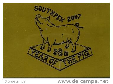 AUSTRALIA-CHRISTMAS ISLANDS - 2007 YEAR OF THE PIG  SOUTHPEX BOOKLET - Christmas Island