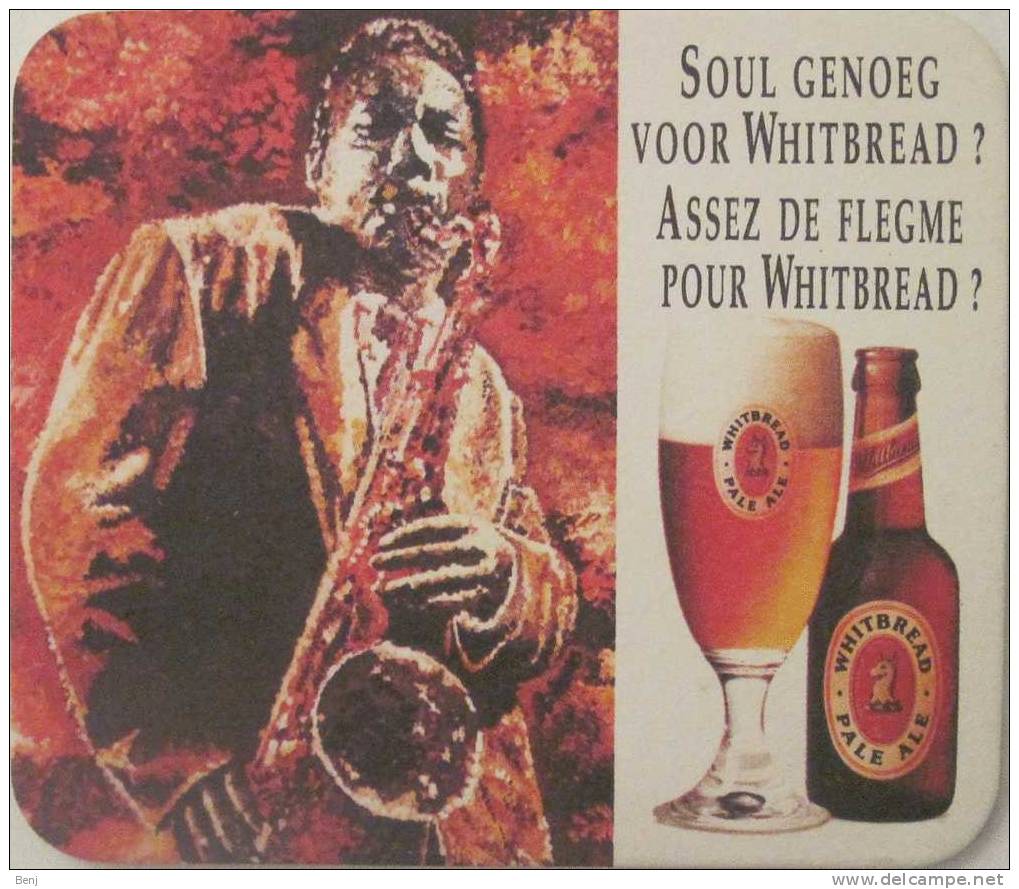 Sous-bock WHITBREAD Soul Genoeg Voor Withbread - Assez De Flegme Pour WIthbread (saxophone) (R) - Sous-bocks