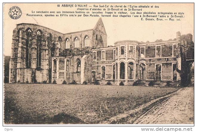 Gozee Abbaye Aulne  18  Vue Sud Est - Thuin