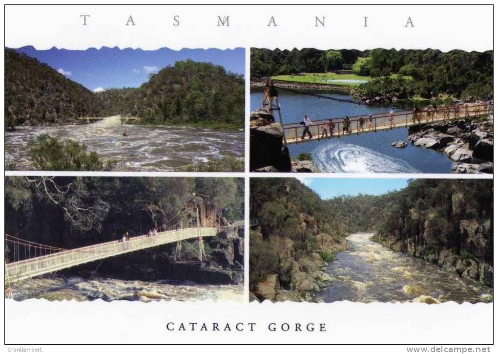 Australia Tasmania - Launceston's  Cataract Gorge - Swinging Suspension Bridge Unused - Lauceston