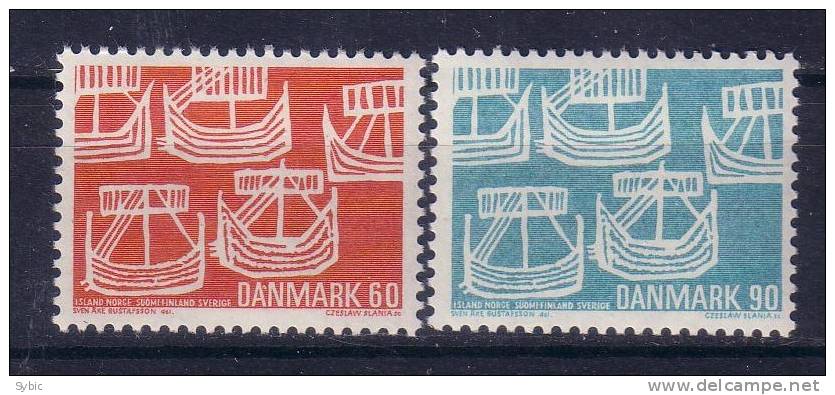 DANEMARK - 1969 - Communauté Scandinave  - Yvert 486/487 - Nuovi