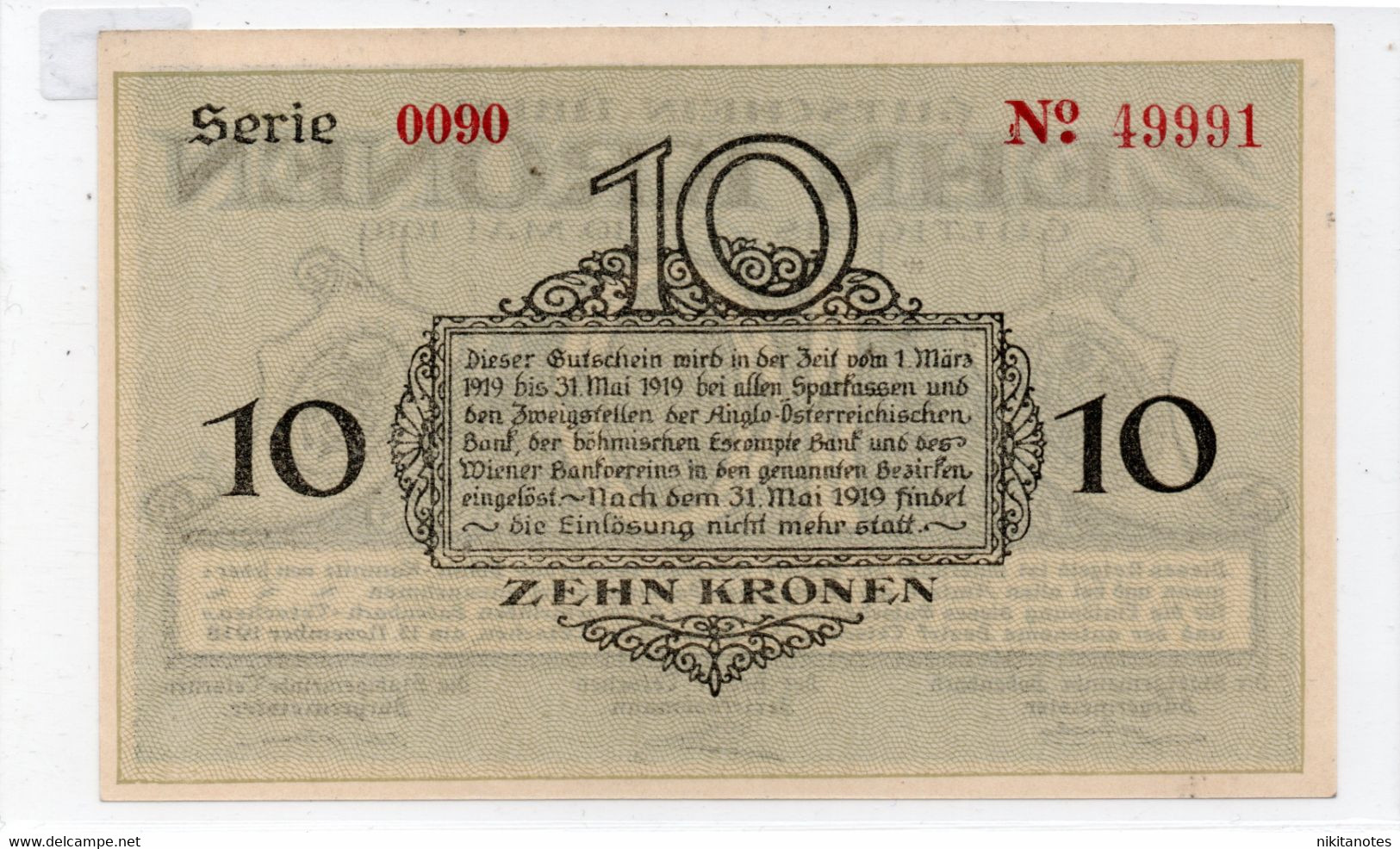 AUSTRIA 10 KRONEN 1918 See Scan - Oostenrijk