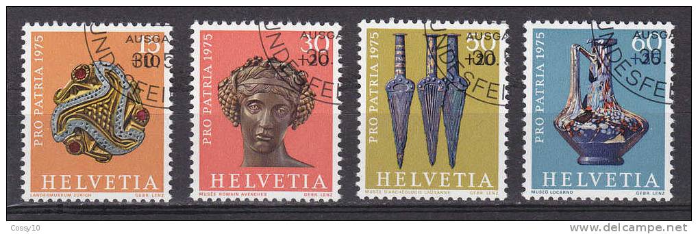 1975    PP      N° 166 à 169         OBLITERES     CATALOGUE  ZUMSTEIN - Used Stamps