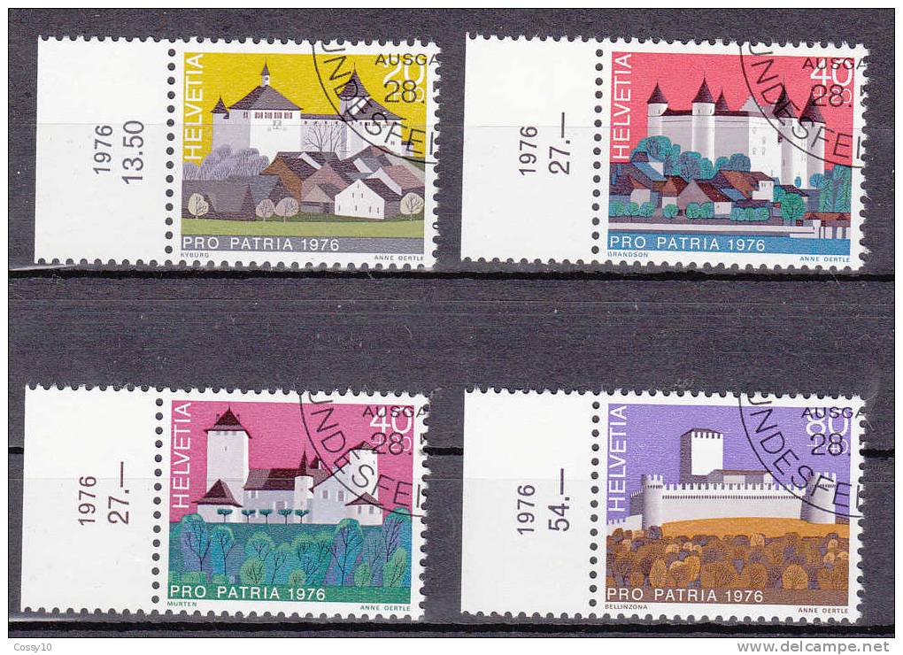 1976    PP      N° 170 à 173         OBLITERES     CATALOGUE  ZUMSTEIN - Used Stamps