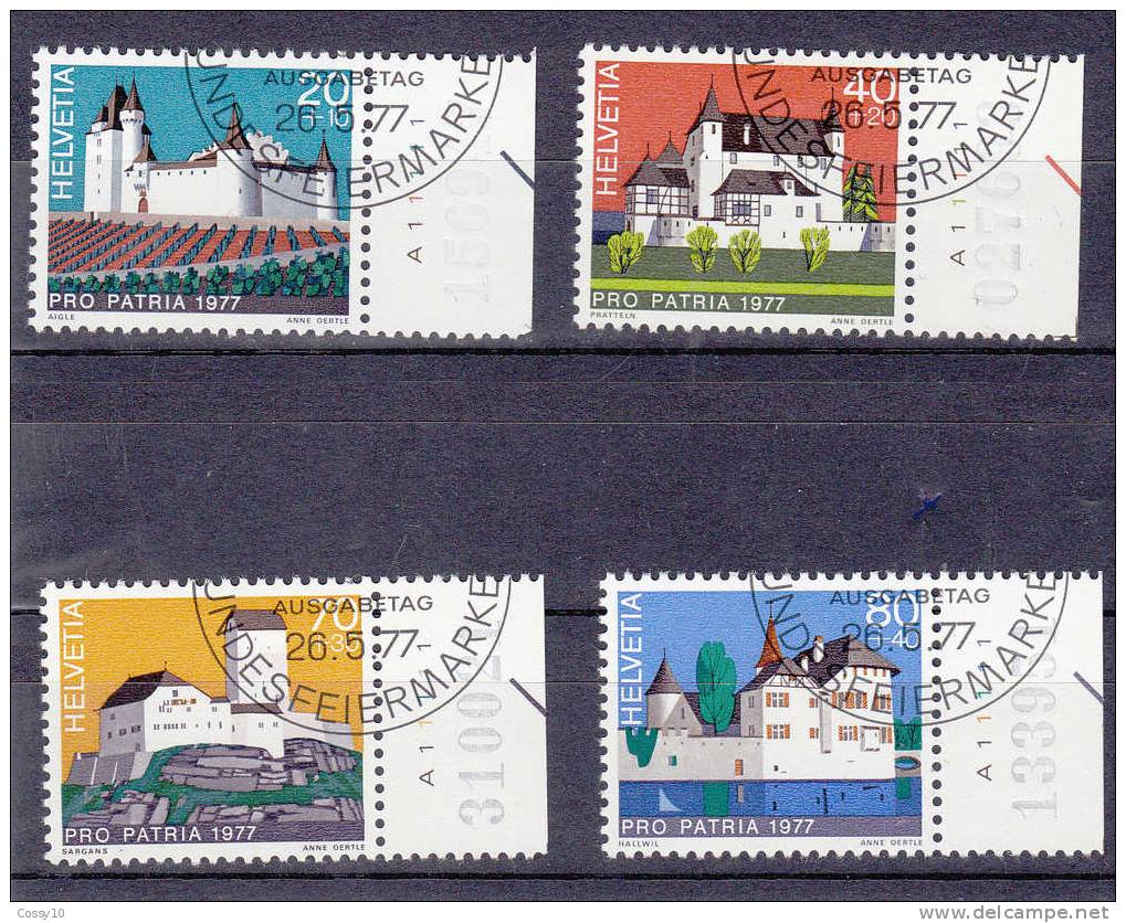 1977    PP      N° 174 à 177         OBLITERES     CATALOGUE  ZUMSTEIN - Used Stamps