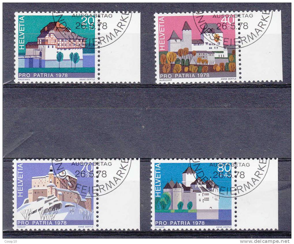 1978    PP      N° 178 à 181         OBLITERES     CATALOGUE  ZUMSTEIN - Used Stamps