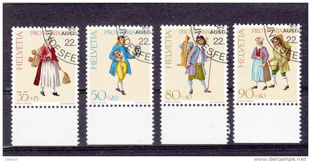 1990    PP      N° 227 à 230        OBLITERES     CATALOGUE  ZUMSTEIN - Used Stamps