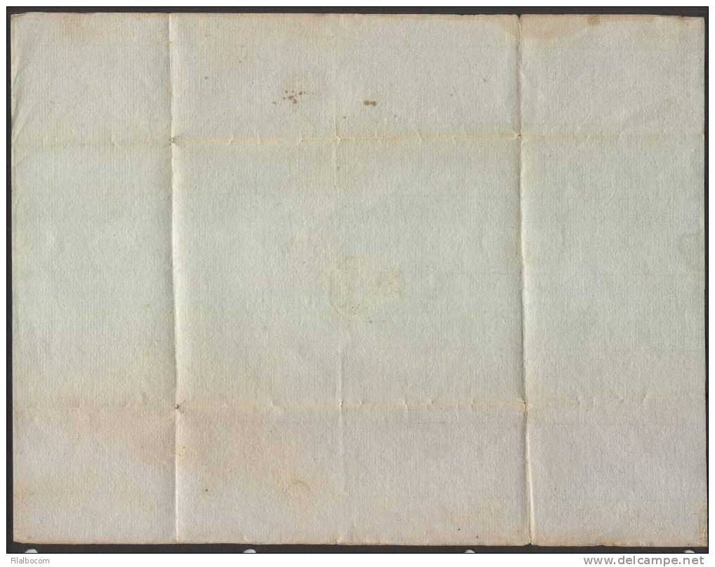 SI53D Italia Italy Regno Di Sardegna  Cavallino Tipografico 50 Cent.1819  Nuovo Filigrana Linee Parallele Orizzontali - Sardaigne