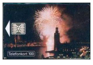 # SWEDEN 60103-15b Fireworks 100 Sc5 06.93 Tres Bon Etat - Zweden