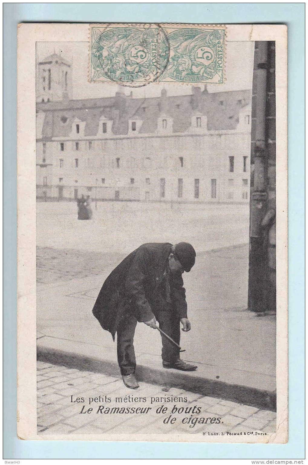 75 - PETITS METIERS PARISIEN - LAAS ET PECAUD - Le Ramasseur De Bouts De Cigares - Petits Métiers à Paris