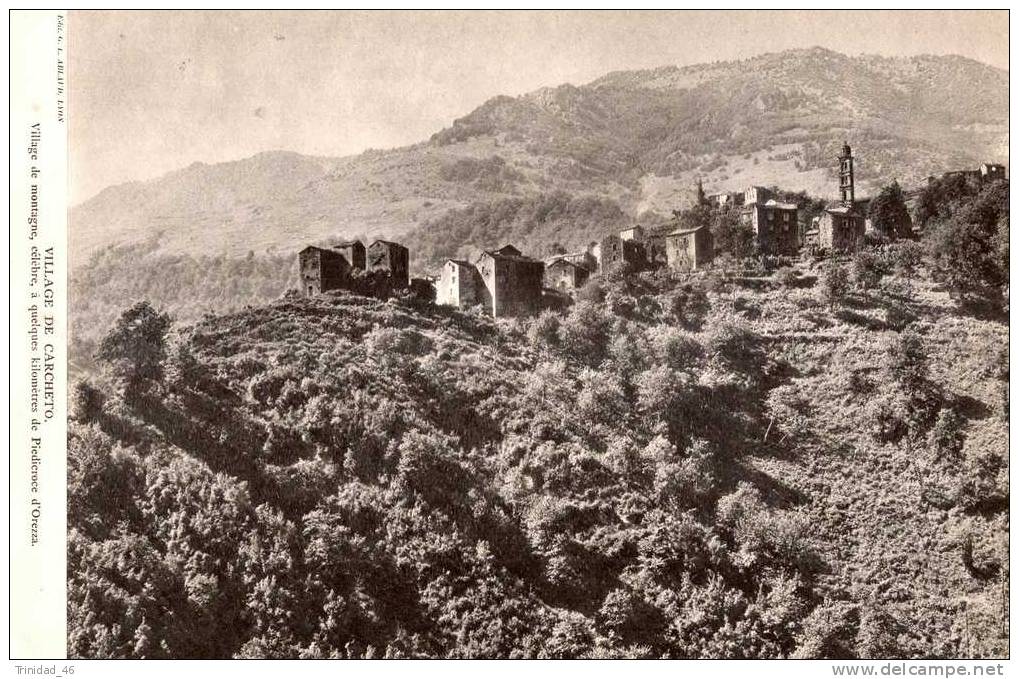 CARCHETO CORSE ( RARE PLANCHE PHOTO )  ANNEES 30 - Autres & Non Classés